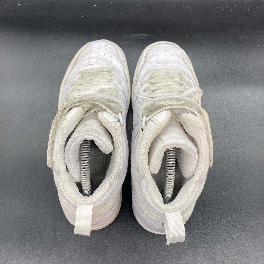 Nike Court Borough Mid 2 Triple White Youth Shoes CD7782-100 GS Size 7Y - Picture 5 of 8